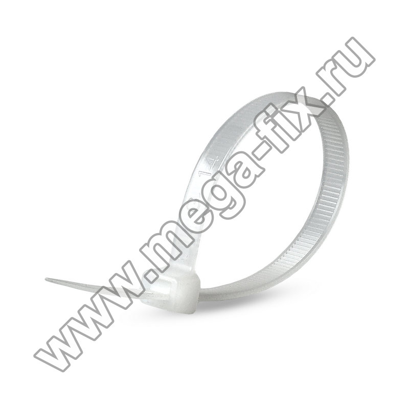 Стяжка нейлоновая MGF 3,6х250 мм белая (100 шт./ уп.)